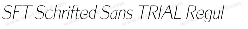 SFT Schrifted Sans TRIAL Regular Co字体转换